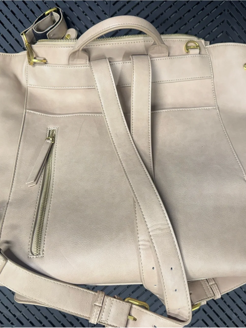 The Fawn + Nordstrom Square Diaper Bag - Beige